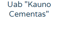 UAB "Kauno cementas"